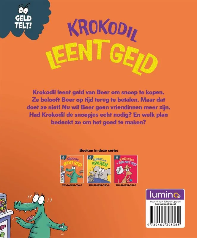 Krokodil leent geld | 9789464395365 Krokodil leent geld - Afbeelding 2