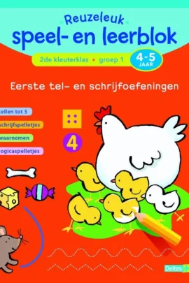 Reuzeleuk speel- en leerblok Tel- en schrijfoefeningen (4-5 j.)
