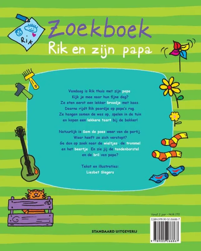 Rik en zijn papa | 9789002266867 Rik en zijn papa - Afbeelding 2