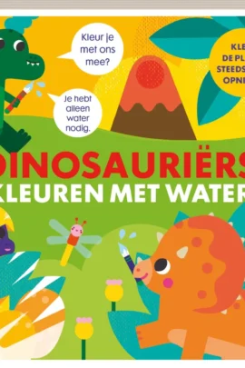 Kleuren met water Dinosauriërs