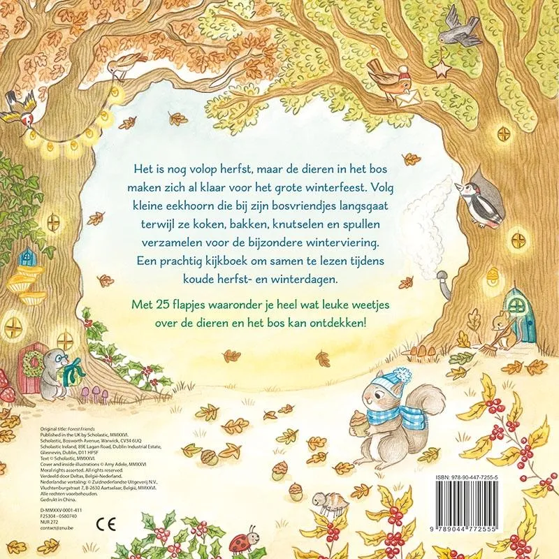 Feest in het bos - Een sfeervol boek met flapjes | 9789044772555 Feest in het bos - Een sfeervol boek met flapjes - Afbeelding 2