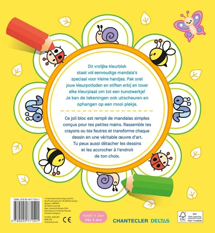 Happy Mandala Color - Uitscheurbare kleurplaten | 9789044771541 Happy Mandala Color - Uitscheurbare kleurplaten - Afbeelding 2