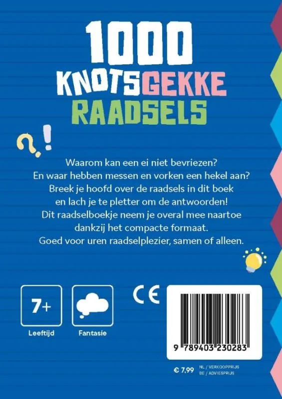 1000 knotsgekke raadsels | 9789403230283 1000 knotsgekke raadsels - Afbeelding 2
