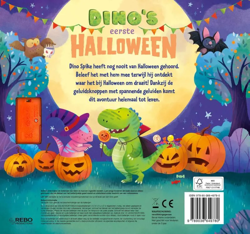 Dinos eerste Halloween | 9789036649780 Dinos eerste Halloween - Afbeelding 2
