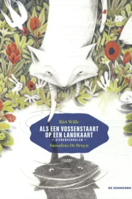 Als een vossenstaart op een landkaart