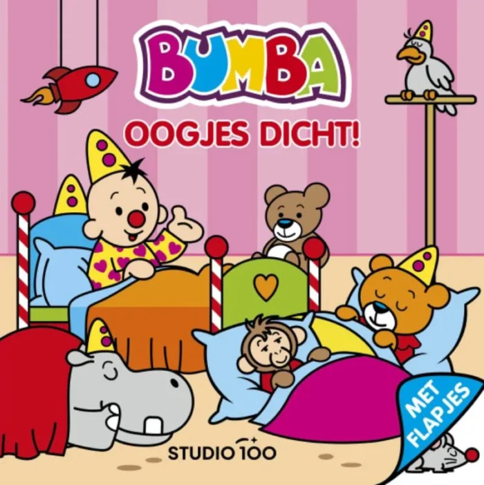 kartonboek met flapjes - Oogjes dicht