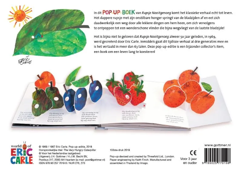 Rupsje Nooitgenoeg pop-up-boek | 9789025770198 Rupsje Nooitgenoeg pop-up-boek - Afbeelding 2