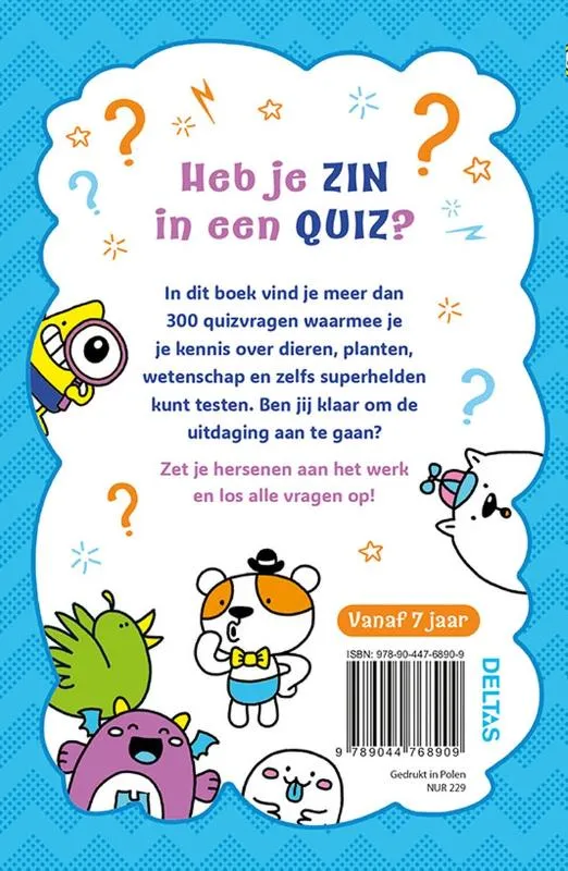 De leukste quizvragen voor kinderen | 9789044768909 De leukste quizvragen voor kinderen - Afbeelding 2