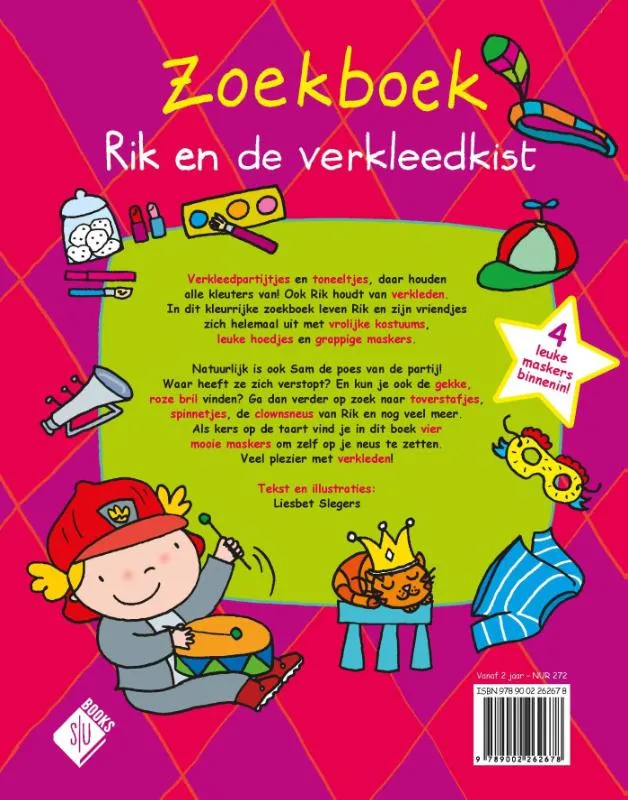 Zoekboek Rik en de verkleedkist | 9789002262678 Zoekboek Rik en de verkleedkist - Afbeelding 2