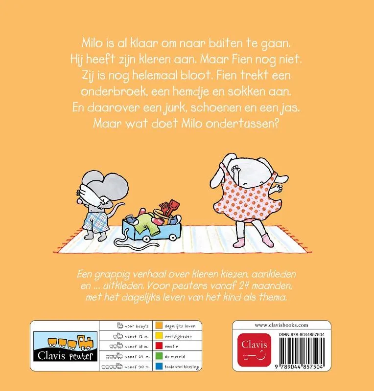 Aankleden met Fien en Milo | 9789044857504 Aankleden met Fien en Milo - Afbeelding 2