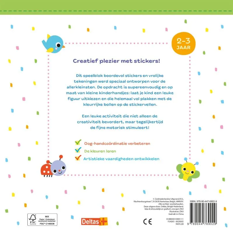 Stickerpret voor peuters 2-3 jaar | 9789044769029 Stickerpret voor peuters 2-3 jaar - Afbeelding 2