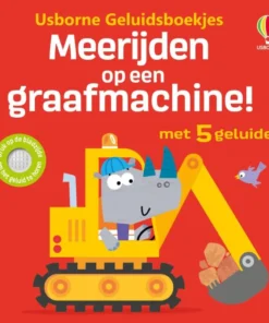 Meerijden op een graafmachine!