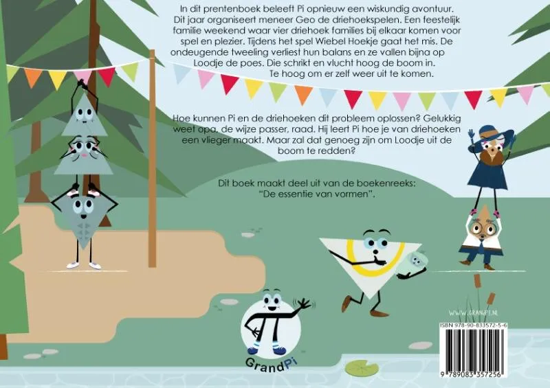 Pi en de driehoekspelen | 9789083357256 Pi en de driehoekspelen - Afbeelding 2