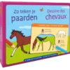 12 sjabloonkaarten / Dessine des chevaux – 12 cartes pochoirs | 9789044758290