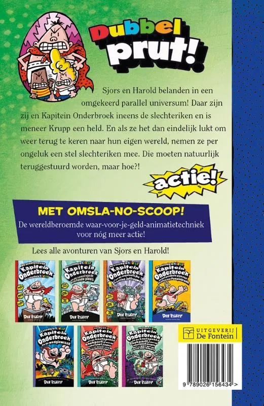 Kapitein Onderbroek en de pedante plaaggeesten van de parallelle paarse plee-planeet | 9789026156434 Kapitein Onderbroek en de pedante plaaggeesten van de parallelle paarse plee-planeet - Afbeelding 2