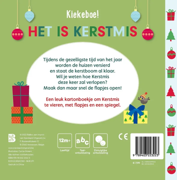 Kiekeboeboek met spiegeltje kerst - Afbeelding 2