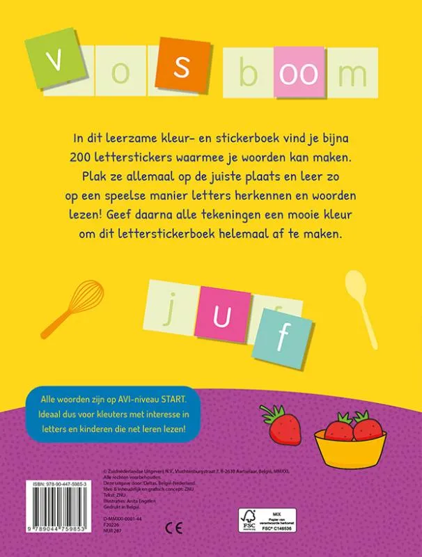 Allereerste woorden vormen (5-6 j.) | 9789044759853 Allereerste woorden vormen (5-6 j.) - Afbeelding 2
