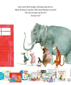 Alternative view of Hé, wie zit er op de wc?