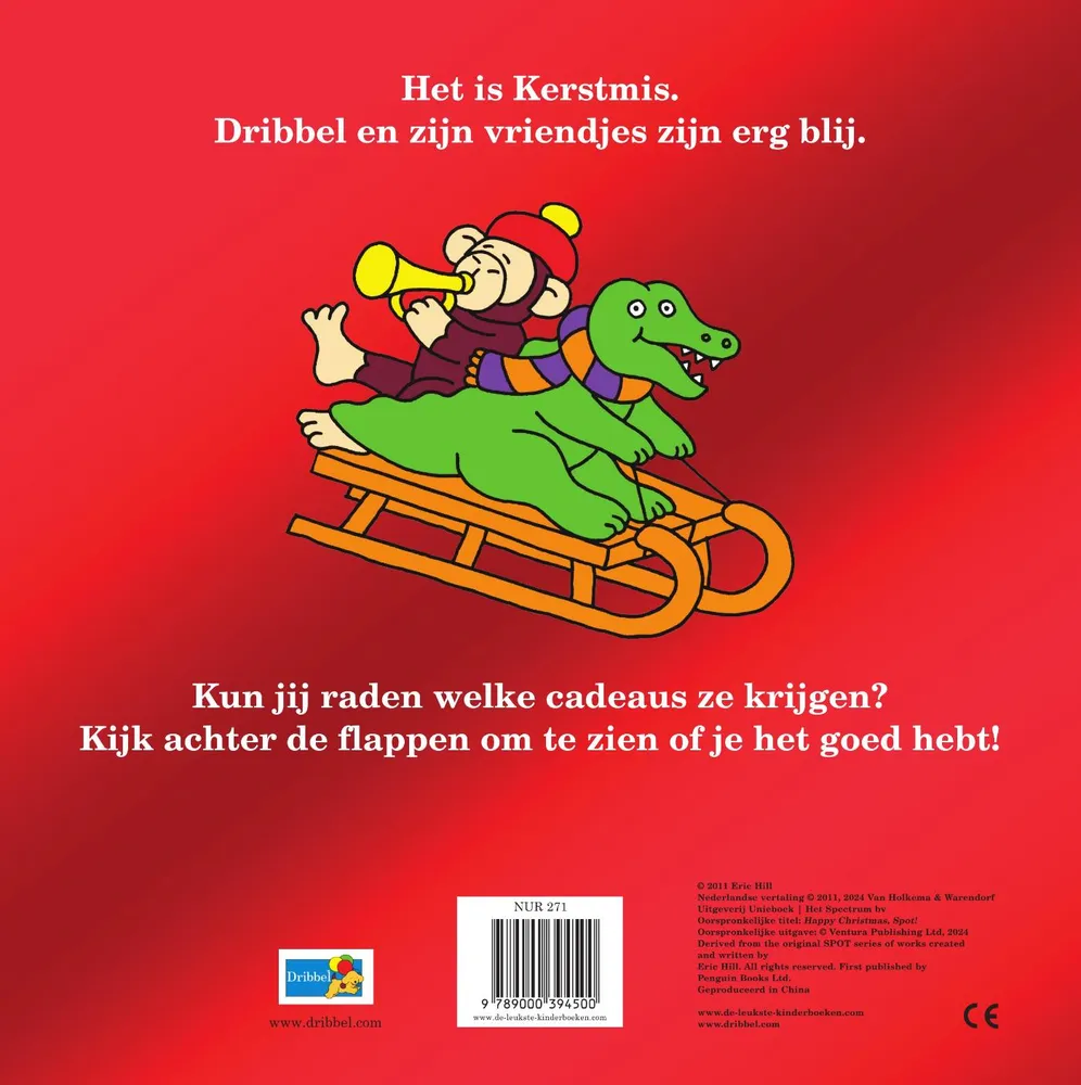 Vrolijk kerstfeest, Dribbel! | 9789000394500 Vrolijk kerstfeest, Dribbel! - Afbeelding 2