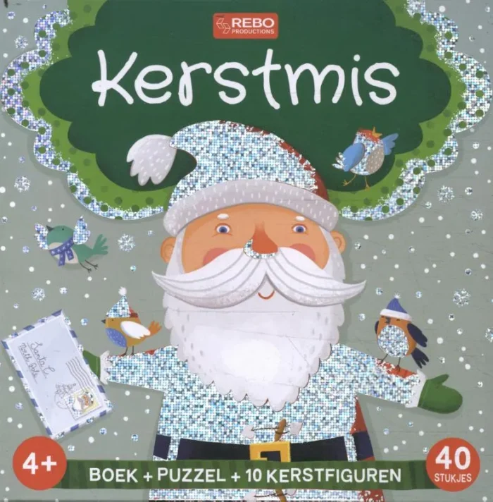 boek + puzzel + 10 figuren