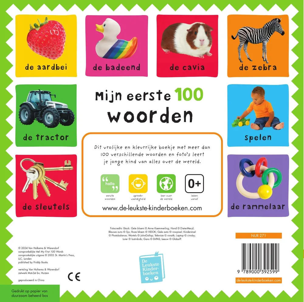 Mijn eerste 100 woorden | 9789000392599 Mijn eerste 100 woorden - Afbeelding 2