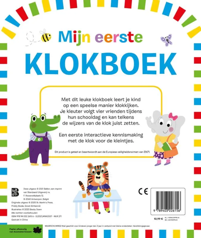Mijn eerste klokboek | 9789403226156 Mijn eerste klokboek - Afbeelding 2