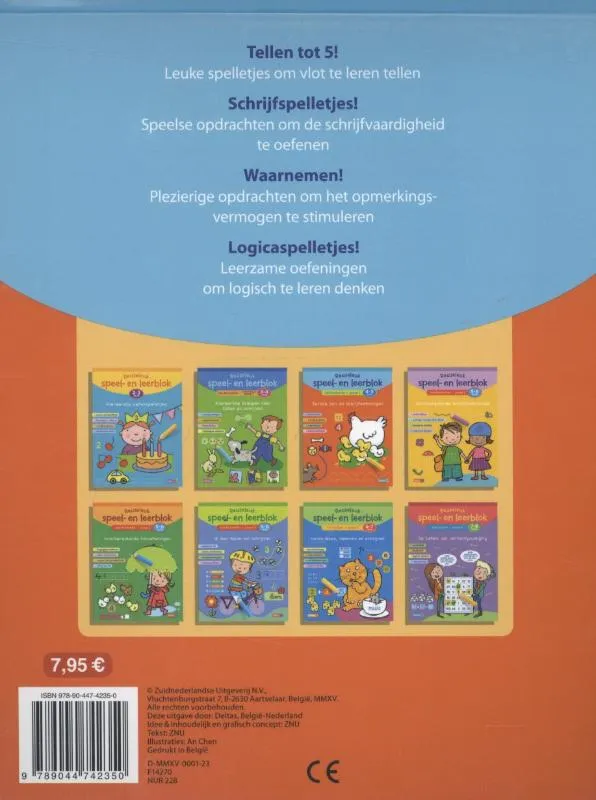 Reuzeleuk speel- en leerblok Tel- en schrijfoefeningen (4-5 j.) | 9789044742350 Reuzeleuk speel- en leerblok Tel- en schrijfoefeningen (4-5 j.) - Afbeelding 2