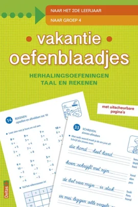 Vakantie oefenblaadjes "naar groep 4"