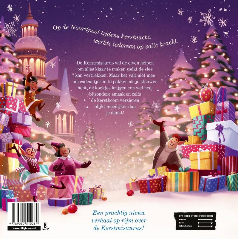 De Kerstmisaurus en de nacht voor kerst | 9789030510284 De Kerstmisaurus en de nacht voor kerst - Afbeelding 2