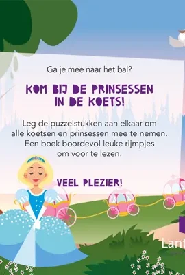 Puzzelkoets Prinsessen - Sluit maar aan! | 9789463548014 Puzzelkoets Prinsessen - Sluit maar aan! | 9789463548014