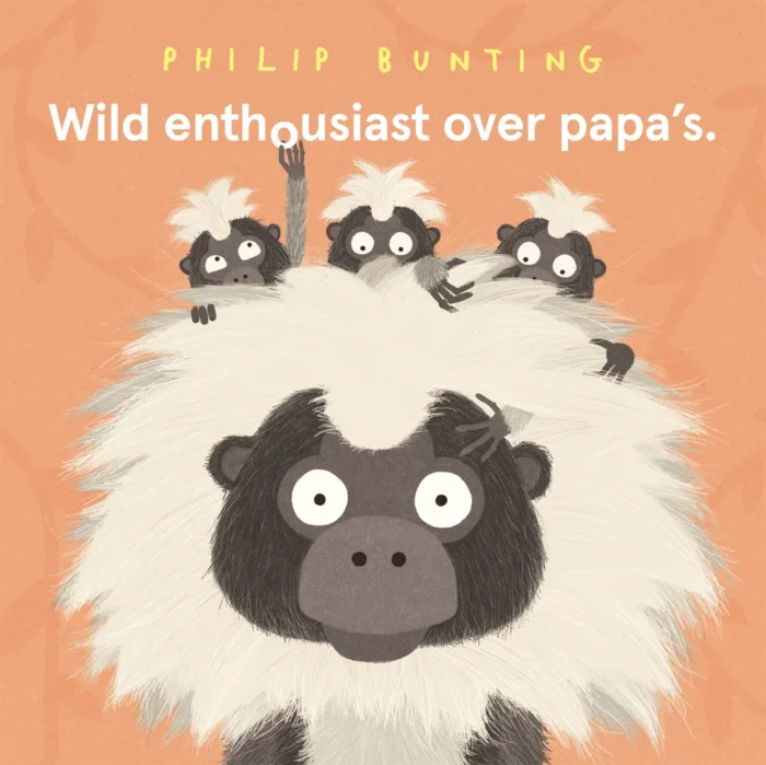 Wild enthousiast over papa's
