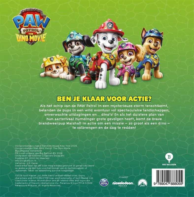 Het grote dino-avontuur van de PAW Patrol | 9789047888055 Het grote dino-avontuur van de PAW Patrol - Afbeelding 2