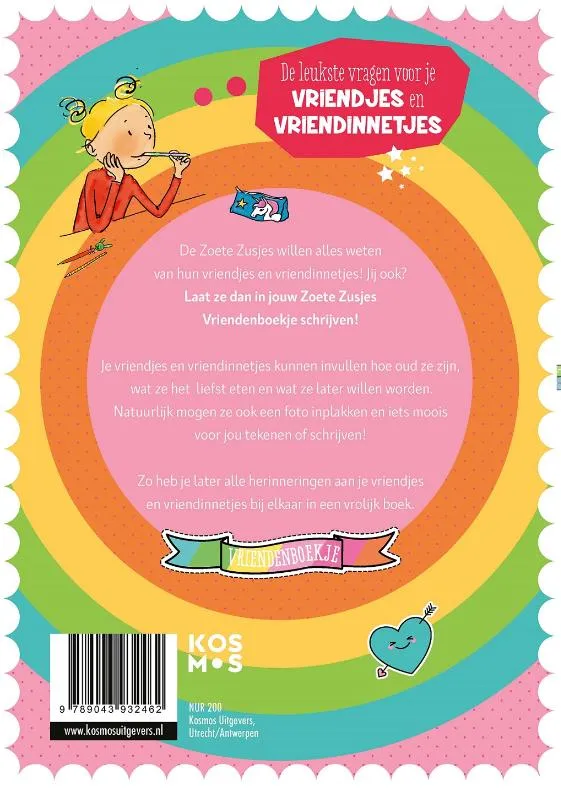 De Zoete Zusjes vriendenboek | 9789043932462 De Zoete Zusjes vriendenboek - Afbeelding 2