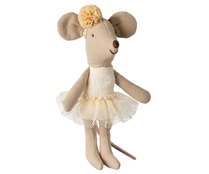 Ballerina muis kleine zus / Ballerina mouse, little sister, off white | 5707304138440