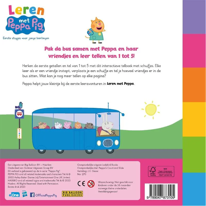 Peppa's eerste telboek | 9789047873105 Peppa's eerste telboek - Afbeelding 2