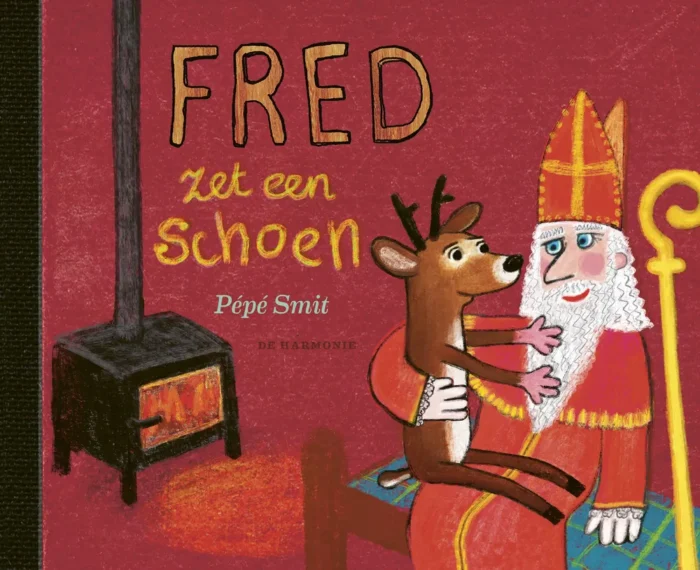 Fred zet een schoen