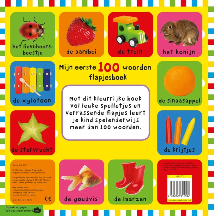 Mijn eerste 100 woorden flapjesboek - Afbeelding 2