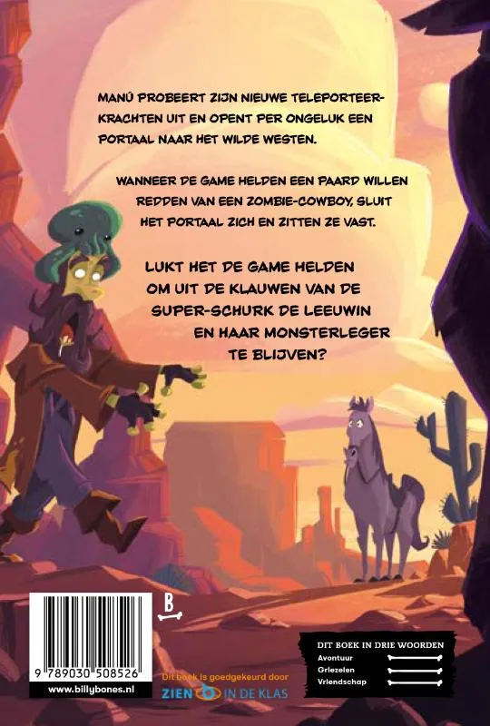 Game Helden tegen de zombie-cowboys | 9789030508526 Game Helden tegen de zombie-cowboys - Afbeelding 2