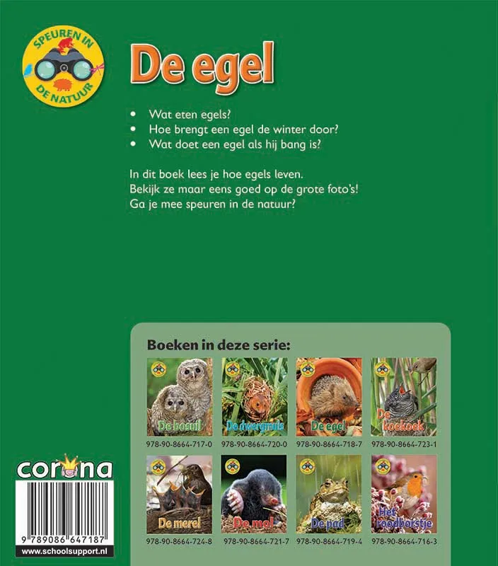 De egel, Speuren in de natuur | 9789086647187 De egel, Speuren in de natuur - Afbeelding 2