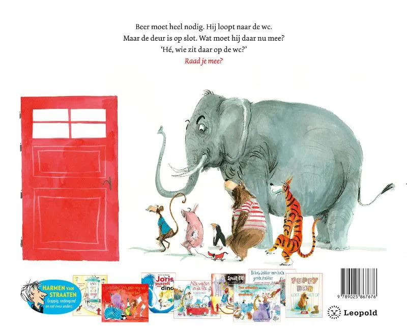 Hé, wie zit er op de wc? | 9789025867676 Hé, wie zit er op de wc? - Afbeelding 2