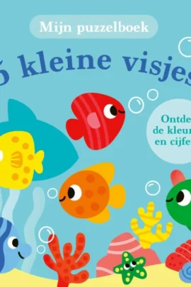 5 kleine visjes (kartonboek met puzzelstukken aan koord) | 9789002283307