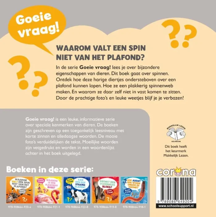 Waarom valt een spin niet van het plafond? - Afbeelding 2