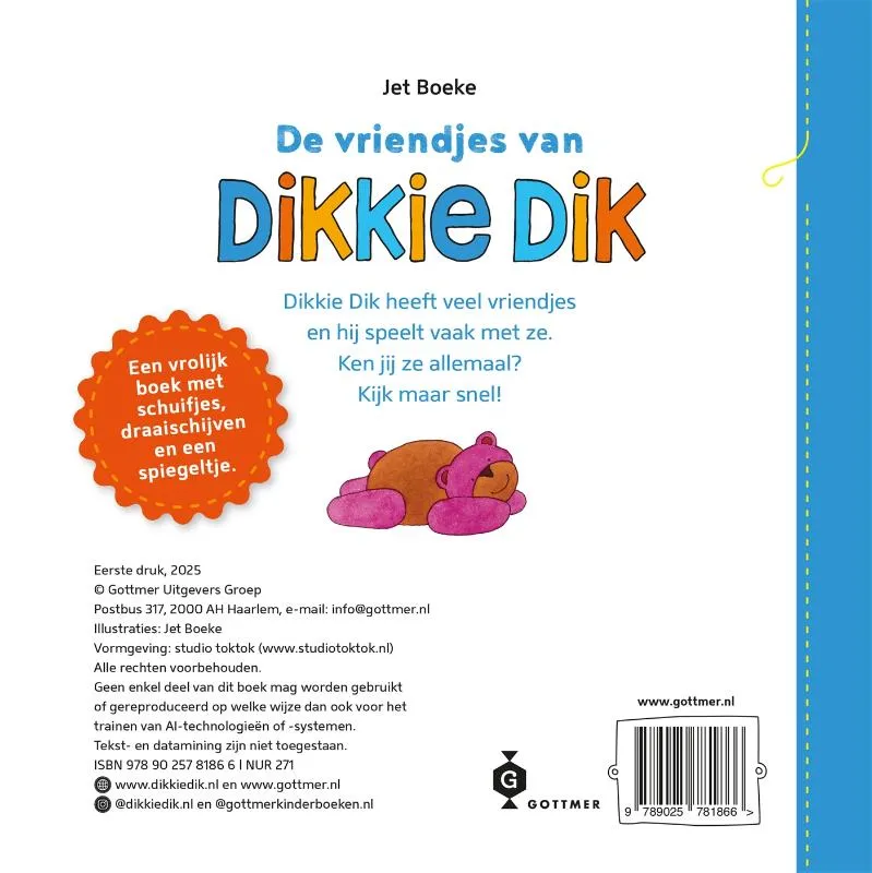 De vriendjes van Dikkie Dik | 9789025781866 De vriendjes van Dikkie Dik - Afbeelding 2